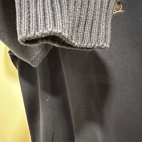 VTG 90s Tommy Hilfiger Navy Crew Neck Heavy Cotton Pullover Sweater Men's Sz XL. - Picture 13 of 14